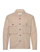 Akotto Cot/Linen Overshirt Anerkjendt Beige
