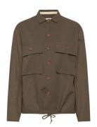 Akotto Cot/Linen Overshirt Anerkjendt Khaki