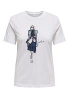 Onlemma Life Reg S/S Lady Top Jrs Noos ONLY White