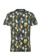 Juicy Aop O-Neck Tee S/S Lindbergh Green