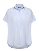 Crepe Light S/Less Popover French Connection Blue