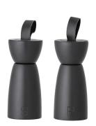 Salt & Peberkværn, Sort, Gummitræ Sæt Of 2 Bloomingville Black