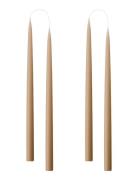 Hand Dipped Candles, 4 Pack Kunstindustrien Brown