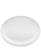 Rhombe Ovalt Serveringsfad 35X26.5 Hvid Lyngby Porcelæn White
