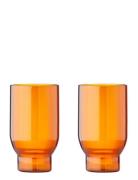 Water Glass, Tall Studio About Orange