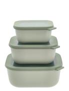 Rekt. Skålesæt M.låg Cirqula Høj 3 Stk. Mepal Green