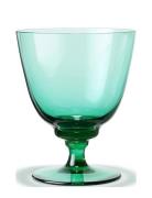 Flow Glas På Fod 35 Cl Emerald Green Holmegaard Green