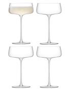 Metropolitan Champagne Saucer Set 4 LSA International