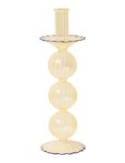 Glass Candle Holder Au Maison Yellow
