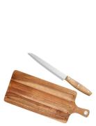 Bread Cutting Board Knife Billy Dorre Brown