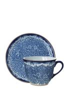 Ostindia Floris Mug 40Cl+Plate 20Cm 2Pc Rörstrand Blue