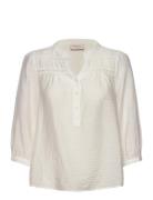 Blouse From Freequent In A Light Material With A Fine Hole Pattern On ...