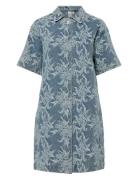 Yasflamera Ss Denim Shirt Dress S. YAS Blue