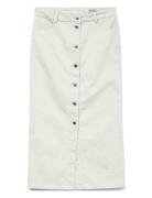 Vmwild Alvida Button Hr 7/8 Clr Skirt Vero Moda White