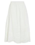 Vimette Hw Midi Skirt Vila White
