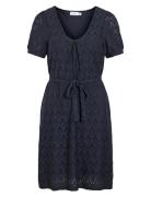 Viamalina V-Neck S/S Dress/Pb Vila Navy