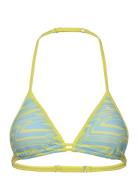 Puma Swim Women Printed Triangle Top 1P Puma Swim Yellow
