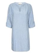Crventa Striped Tunic Cream Blue