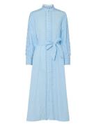 Yasyamina Ls Long Shirt Dress S. YAS Blue