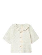 Nmfhailey Ss Loose Shirt Lil Lil'Atelier Cream
