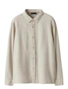 Nlmfinen Ls Shirt LMTD Beige