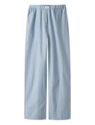 Nlfhelles Poplin Wide Pant LMTD Blue