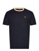 Contrast Collar T-Shirt Lyle & Scott Black