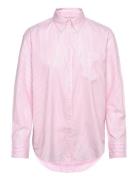 Rel Luxury Oxford Striped Bd Shirt GANT Pink