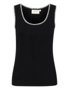 Crribba Top Cream Black