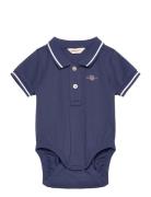 Contrast Tp Pique Body GANT Blue