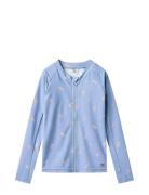 Swim T-Shirt L/S Zip Ada Wheat Blue