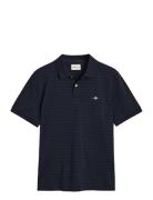 Texture Stripe Polo GANT Black