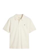 Texture Stripe Polo GANT Cream