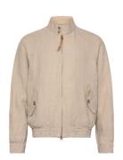 Linen Harrington Jacket GANT Beige