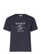 Reg Graphic Ss T-Shirt GANT Navy