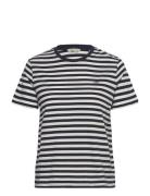 Reg Striped Shield Ss T-Shirt GANT Blue