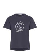 Reg Graphic Ss T-Shirt GANT Navy