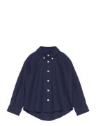 Cotton Linen Bd Ls Shirt GANT Navy