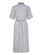 Reg Linen Striped Shirt Dress GANT Blue