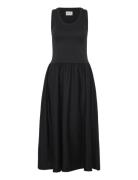 Jersey Woven Midi Dress GANT Black