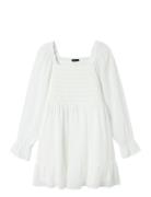 Nlfheave Ls Short Dress LMTD White