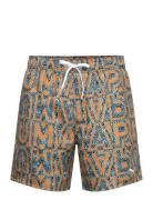 Puma Swim Men Printed Mid Shorts 1P Puma Swim Patterned