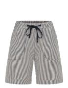 Kanaya Striped Shorts Kaffe Black