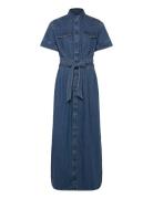 Ss Maxi Western Dress Lee Jeans Blue