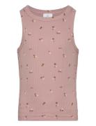 Tnoreta Short S_L Rib Top The New Purple