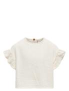 Kogthyra Life S/S Capsleeve Top Wvn Kids Only White