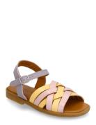 Sandals - Flat - Open Toe - Op ANGULUS Patterned