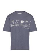 T-Shirt .-- Balance Mango Blue