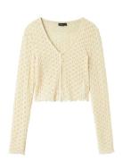 Nlfralma Ls Lace Short Cardigan LMTD Yellow