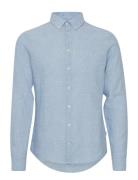 Cfanton Bd Ls Linen Mix Casual Friday Blue